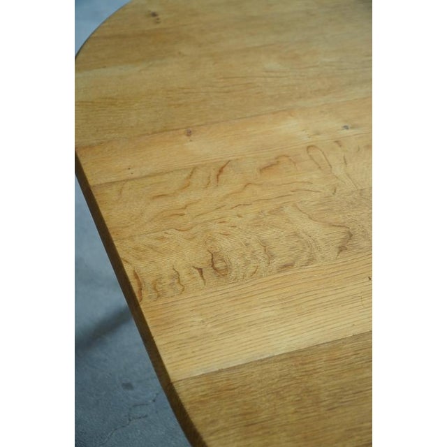 Mid-Century Danish Round Dining Table in Oak with Three Extensions, 1960s For Sale - Image 12 of 18