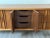 1960s Thomasville Brutalist Walnut Lowboy Dresser For Sale - Image 5 of 8