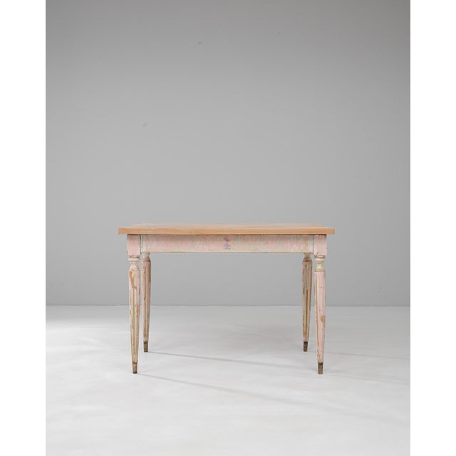 20th Century French Patinated Wooden Side Table For Sale - Image 16 of 18