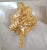 Mazzega Murano 1980s Gold Murano Glass Leaf Sconces, Mid Century Modern For Sale - Image 4 of 13