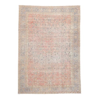 Early 20th Century Pastel Bridgerton Style Antique Rug - 11'05 X 16'01 For Sale