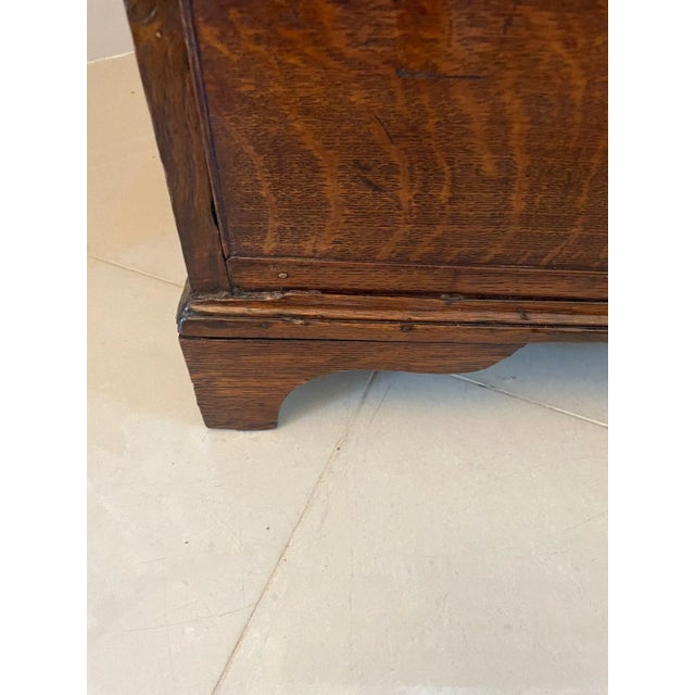 Antique George III Chest of Drawers in Oak For Sale - Image 10 of 11