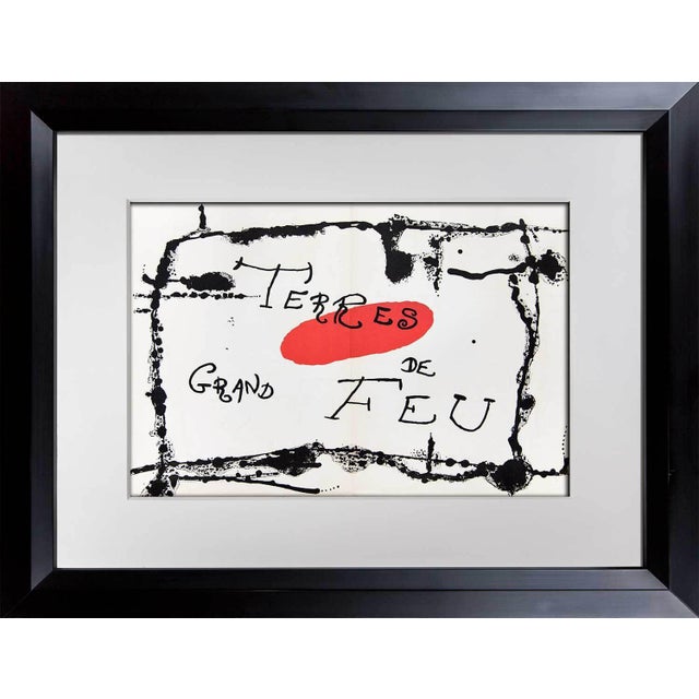 Joan Miró 1956 Joan Miro Original Double Lithograph Print For Sale - Image 4 of 4