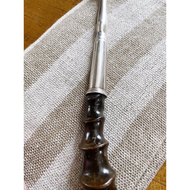 Metal 1891 Scottish Sterling Silver and Antler Toast Fork For Sale - Image 7 of 8