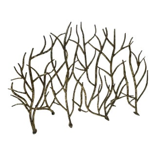 Decorative Branch Fireplace Screen For Sale