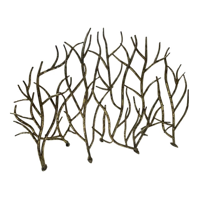 Decorative Branch Fireplace Screen For Sale