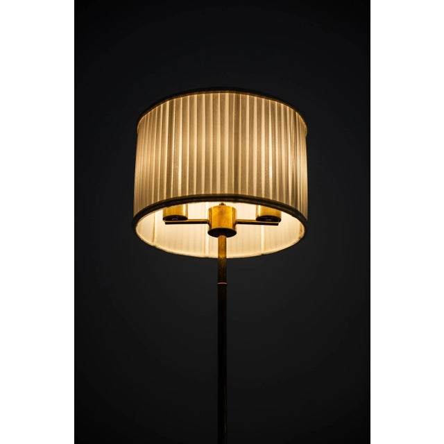 Metal Swedish Brass Floor Lamp from Stilarmatur, 1950s For Sale - Image 7 of 10