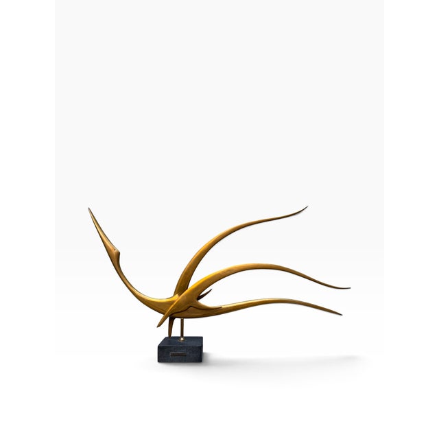 1950s Meloniski, Depicting a Bird in Flight, 1950s, Metal For Sale - Image 5 of 5