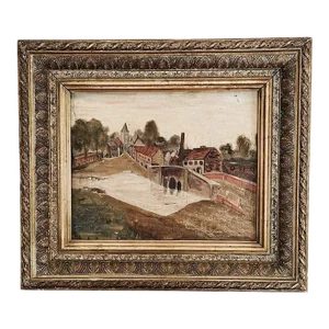 Original Antique European Oil Painting, by Kert