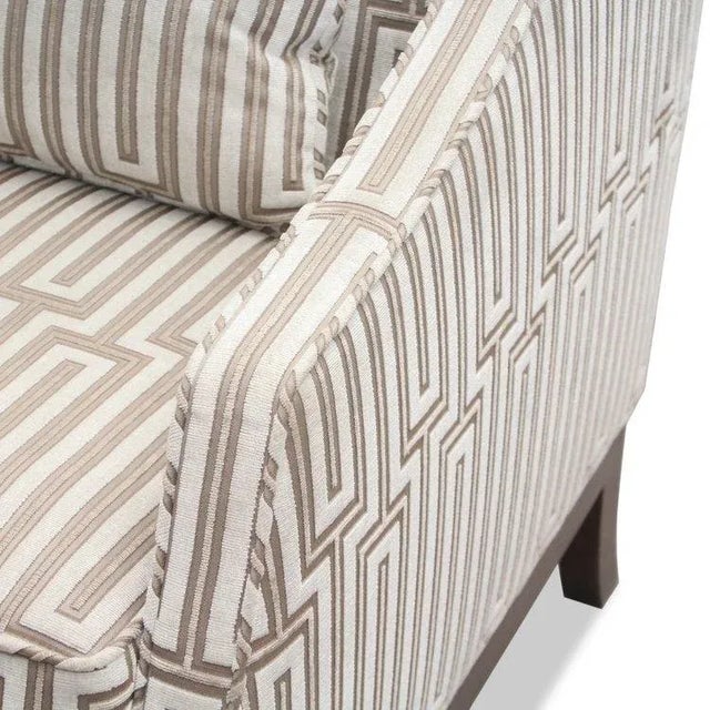 2000 - 2009 Custom Wingback Chair With Marinetti Velvet Upholstery For Sale - Image 5 of 6