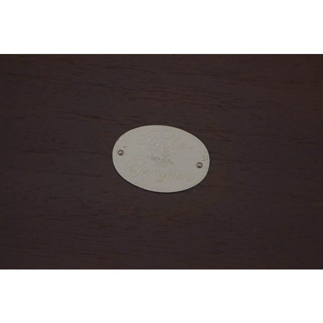 Baker Neoclassical Mahogany Console Table W. Paw Feet For Sale - Image 12 of 12