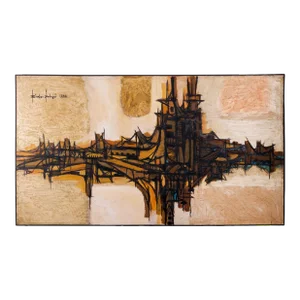 Rinaldo Paluzzi Mid Century Bridge Painting