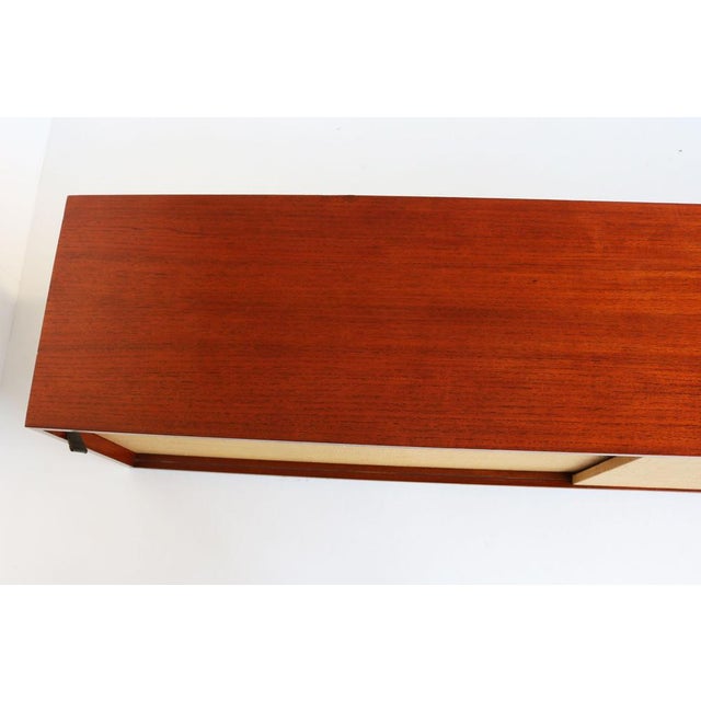 Model 123 Floating Sideboard in Seagrass and Teak by Florence Knoll for Knoll, 1960s For Sale - Image 10 of 18