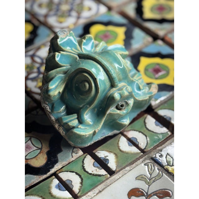 1920s Incredibly Rare 1920s-30s Original Malibu Tile Fountain Spanish Tile Fountain For Sale - Image 5 of 12