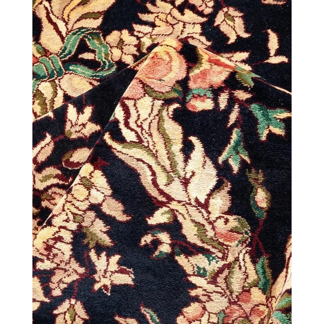 Textile Mogul, One-of-a-Kind Hand-Knotted Area Rug in Black, 6' 2" x 8' 7" For Sale - Image 7 of 8