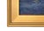 Blue Silvio Silvestri, Listed Artist Campfires on Beach Oil Painting Including the Antiqued Gold Frame For Sale - Image 8 of 12