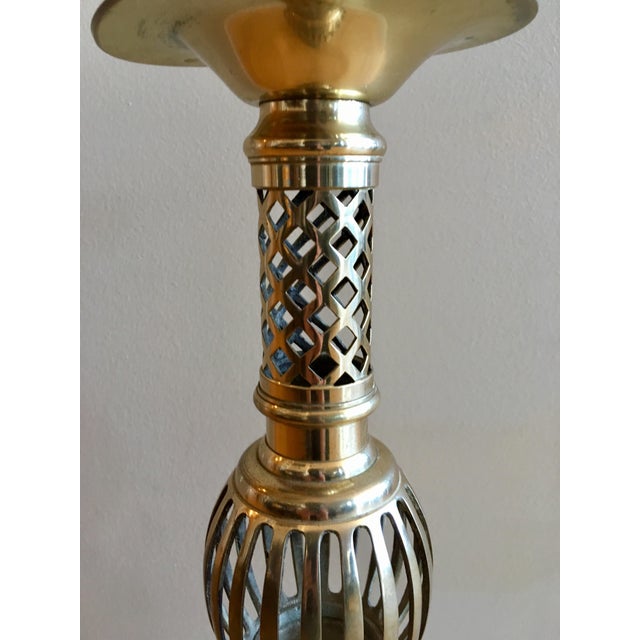 Vintage Brass Altar Candle Holder Chairish