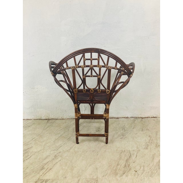 1980s McGuire Rattan Butterfly Chair Chairish
