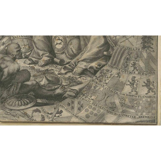 Allegory of Emperor Charles VI and the Habsburg Monarchy, 1720, Engraving For Sale - Image 6 of 13