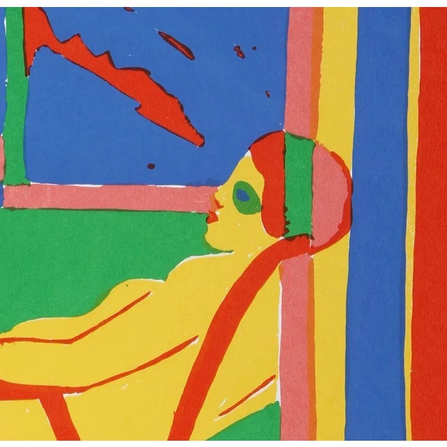 Artist: John Grillo, American (1917 - 2014) Title: Lady in Chair Year: circa 1978 Medium: Silkscreen, signed and numbered...