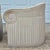 White 1980s Thayer Coggins Style Art Deco Revival Neoclassical Ionic Column Tub Barrel Chairs for Reupholstery - A Pair For Sale - Image 8 of 12