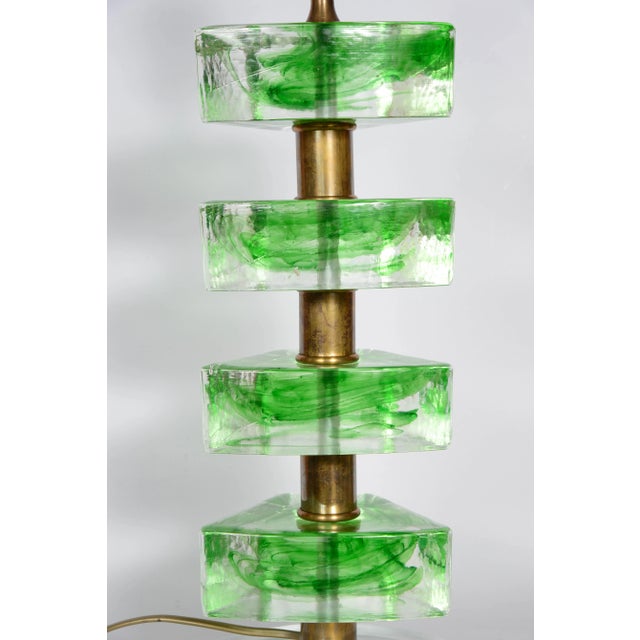 1980s Vintage Murano Glass Table Lamps, Set of 2 For Sale - Image 5 of 8
