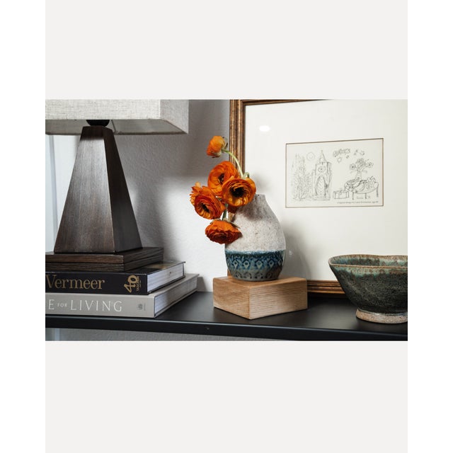 Folk Art Framed Drawing by Lucie Forstenzer, Dated 1981 For Sale - Image 3 of 5