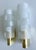 Vintage Space Age Brass and Glass Sconces, 1970s, Set of 2 For Sale - Image 10 of 12