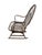 Antique Woven Bentwood Rocking Chair For Sale - Image 4 of 5