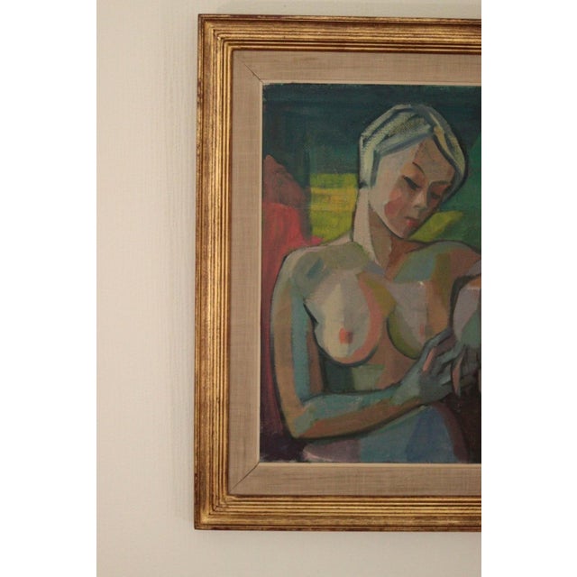 Margareta Wallin, Model, 1960s, Oil on Panel, Framed For Sale - Image 15 of 17