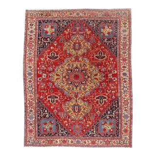 Antique Persian Serapi Rug, 10'05 X 13'04 For Sale