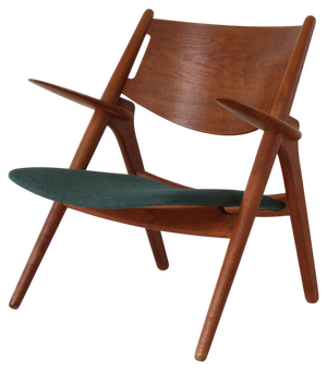 Ch28 Lounge Chair in Patinated Oak attributed to Hans J. Wegner for Carl Hansen & Søn, 1950s