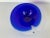 Blue Mats Jonasson Sweden Art Glass Blue Magic Bowl, Signed For Sale - Image 8 of 12