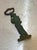 1950s-60s abstract figural green metal bottle opener. Excellent condition.