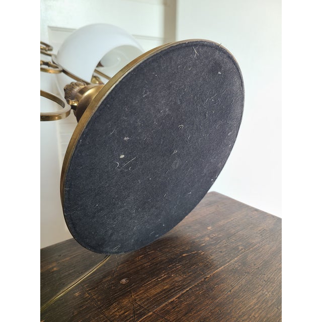 Brass Mid-Century 1950s Brass Double Arm Table Lamp For Sale - Image 8 of 14