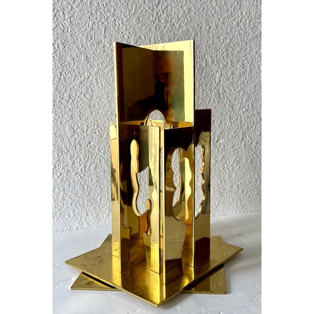 Renowned Israeli sculptor Menashe Kadishman (1932-2015), CONTINUUM, 1979, revolving metal sculpture, Dimensions 16.5 x 10...