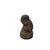 Stone Oriental Gray Stone Little Lohon Monk Covering Eyes Statue For Sale - Image 7 of 8