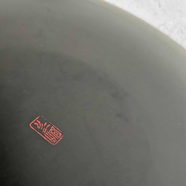 Japanese Urushi-Suri Lacquer Bowl with Floral Design, 1940s For Sale - Image 11 of 16