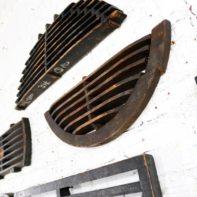 Antique Industrial Foundry Patterns for Molds Handmade Wood Set of Six, Group 9 For Sale - Image 10 of 13