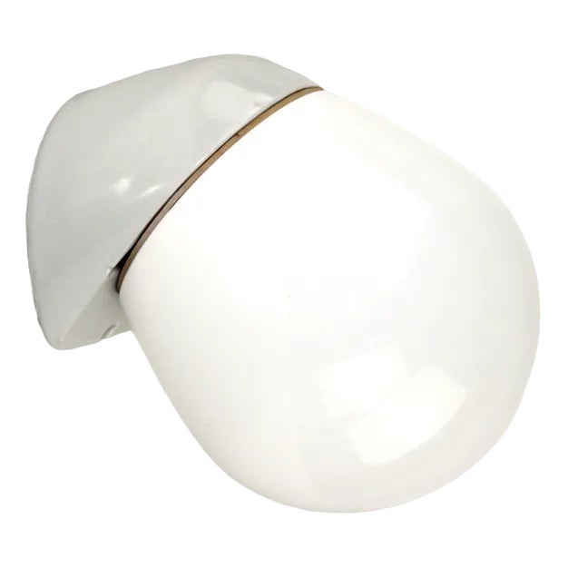 Porcelain Wall Lamp from Wagenfeld, 1950s For Sale