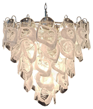 Large Italian Murano Glass Chandelier, 1970s