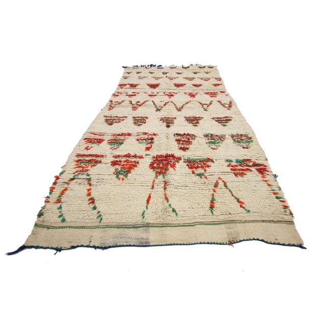 Tribal Vintage Berber Moroccan Rug Runner - 04'00 X 08'08 For Sale - Image 3 of 6