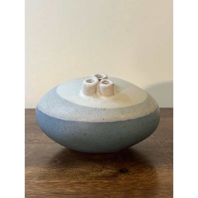 Mid-Century Modern Mid 20th Century American Studio Pottery Three Stem Weed Pot by Isabel Parks For Sale - Image 3 of 6
