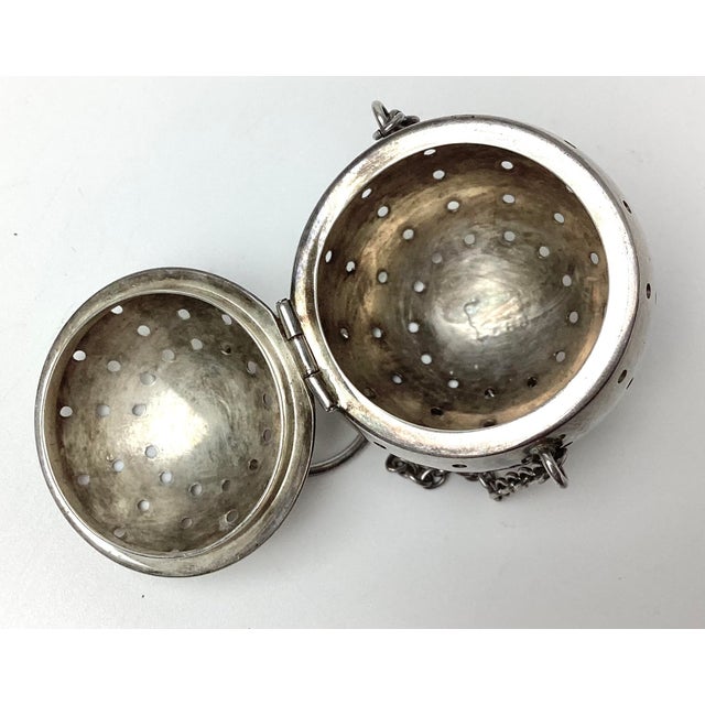 1900 - 1909 Early 1900s Blackinton Sterling Silver Tea Ball Infuser For Sale - Image 5 of 5