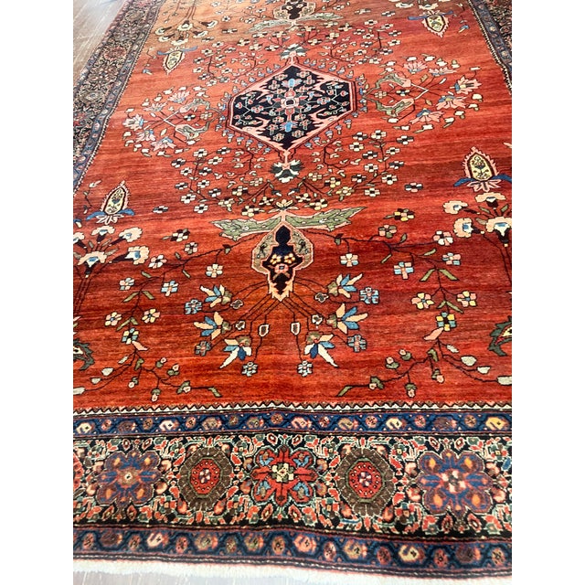 This beautiful antique Persian Sarouk Feraghan rug, woven around 1880, is an outstanding example of the highly regarded...