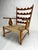 Brown Mid-Century Sculptural Cherrywood Armchairs by Paolo Buffa, Italy, 1940s, Set of 2 For Sale - Image 8 of 9