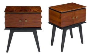 French Period Mid-Century Modern Side Tables