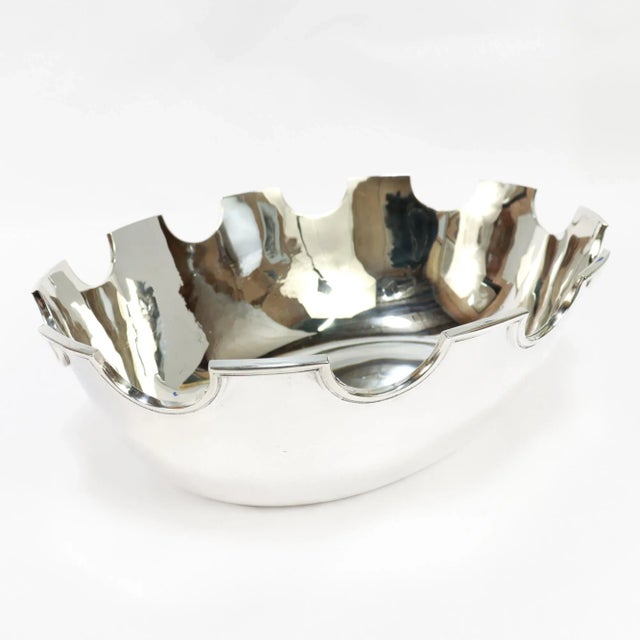 Large Antique Tiffany & Co. Sterling Silver Monteith or Wine Rinser For Sale - Image 13 of 18