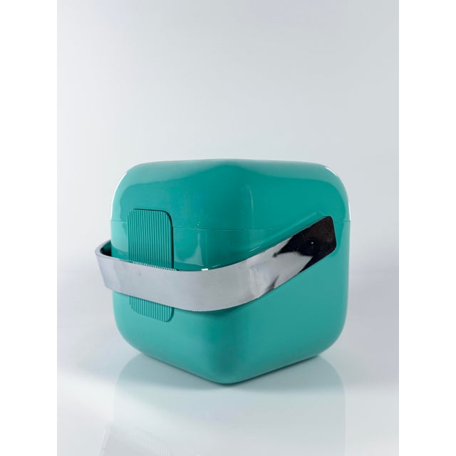 Aqua Amanda Ice Bucket in Acrylic Glass by Ambrogio Pozzi for Guzzini, 1980s For Sale - Image 8 of 8