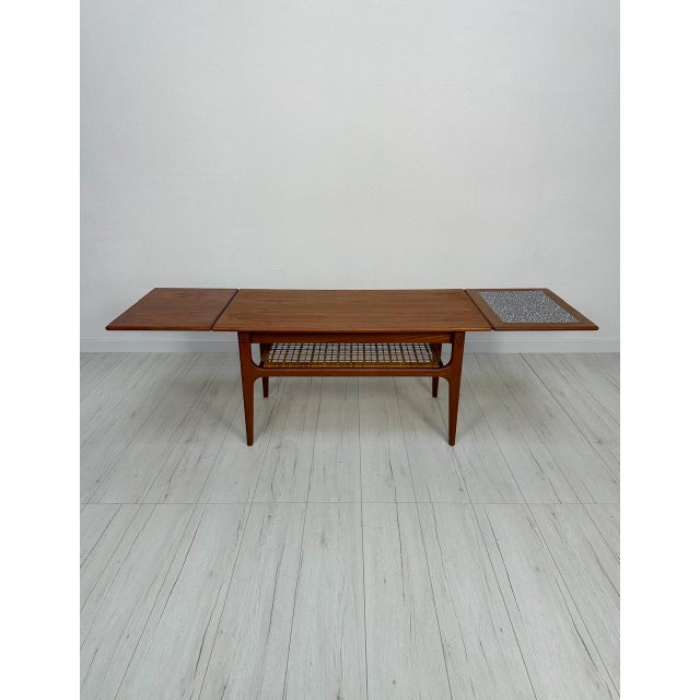 Vintage Mid-Century Danish Extendable Teak Coffee Table by Trioh Møbler, 1960s For Sale - Image 12 of 13